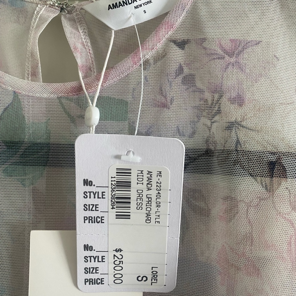 Size small NWT Amanda Uprichard midi floral dress - Picture 2 of 8